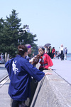 ホラ貝特訓中